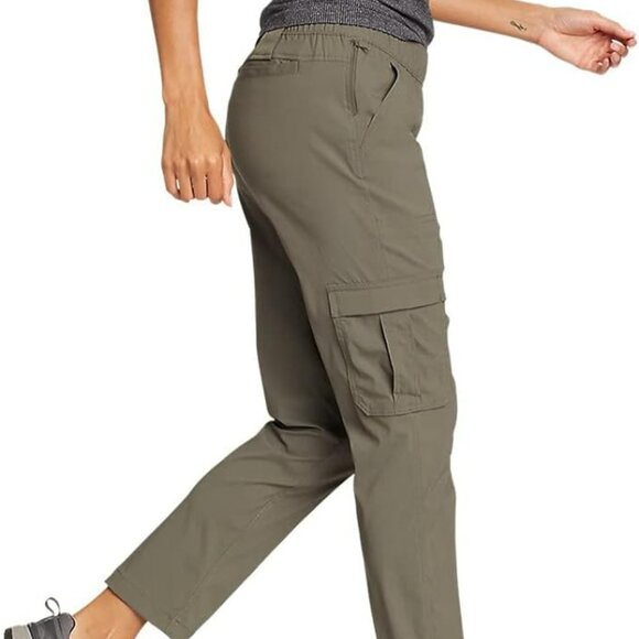 Eddie Bauer Pants - Eddie Bauer Olive Ankle Cargo Pants